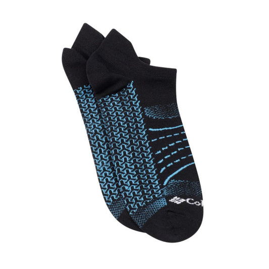 Columbia Womens Black MAPPED BRRR NO-SHOW LIGHTWEIGHT