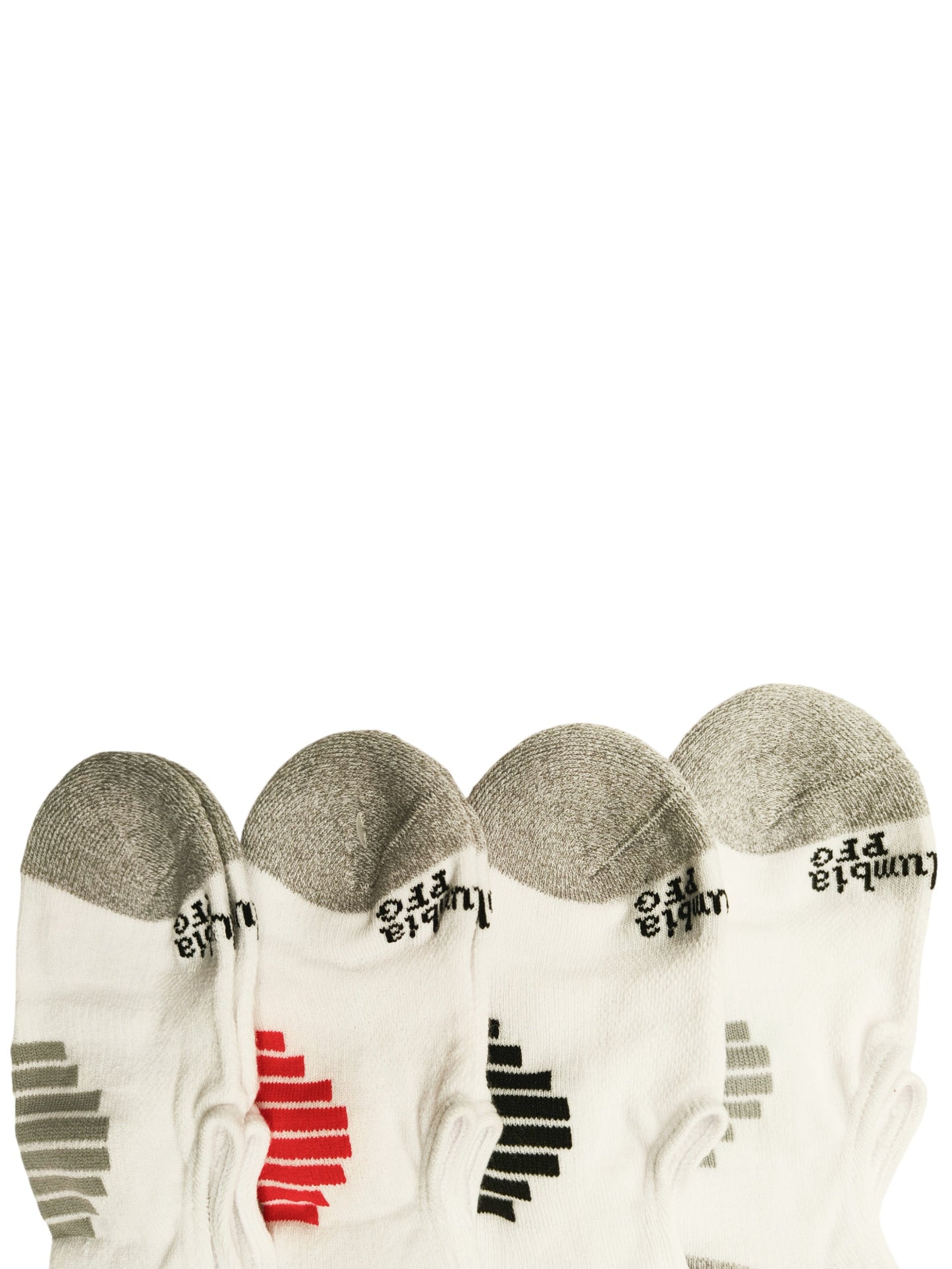 Columbia Men White 4P PFG Eclps Liner Socks - Pack of 2