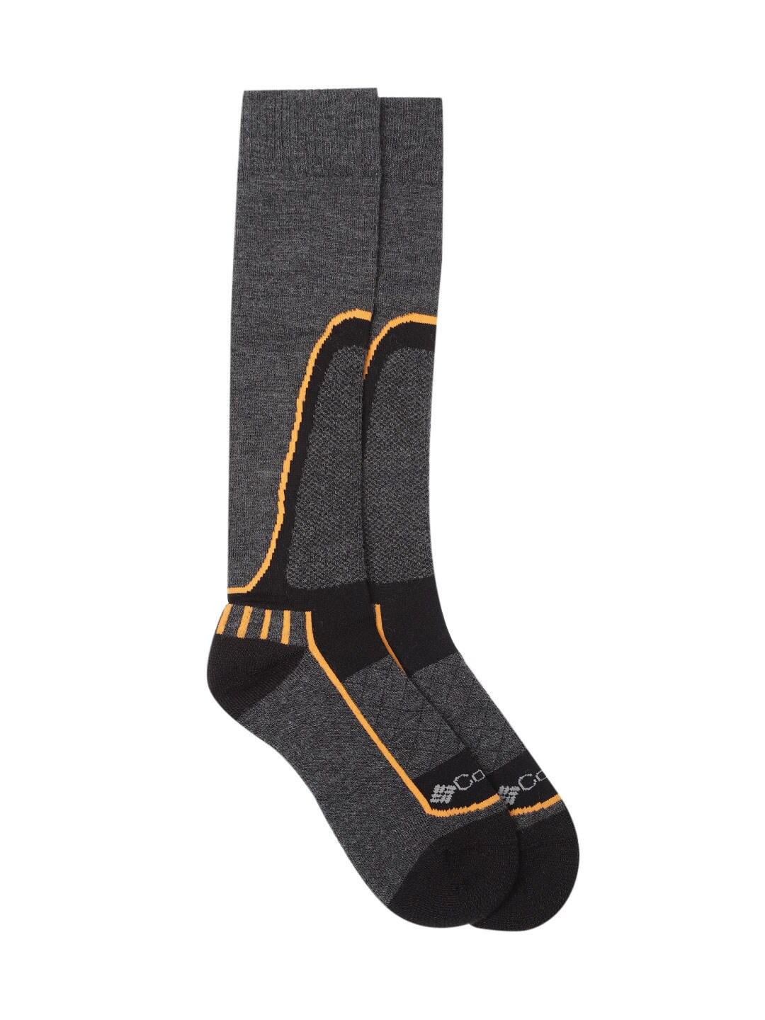Columbia Unisex Black SOCKS UX 1P SKI OTC/MED (1 Pair) (Non Returnable)