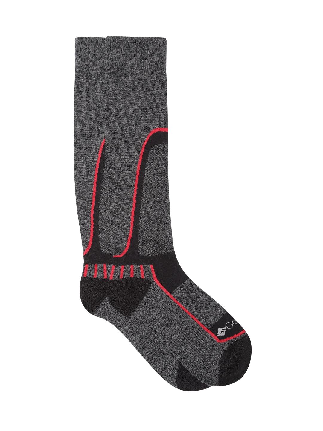 Columbia Unisex Grey SOCKS UX 1P SKI OTC/MED (1 Pair) (Non Returnable)