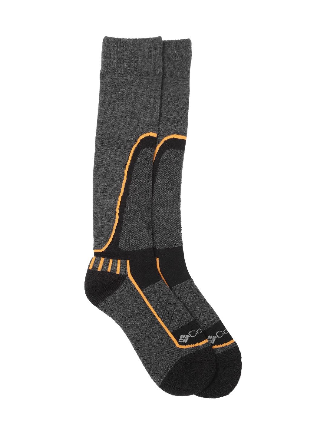 Columbia Unisex Black SOCKS UX 1P SKI OTC/SML (1 Pair) (Non Returnable)