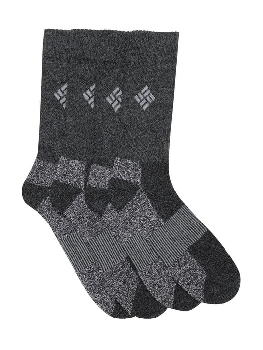 Columbia Men Black Moisture Control Basic Crew (4 Pairs)