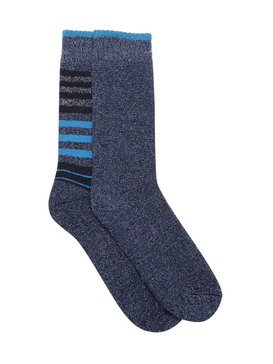 Columbia Women Blue Moisture Control Stripe Crew (2 Pairs)