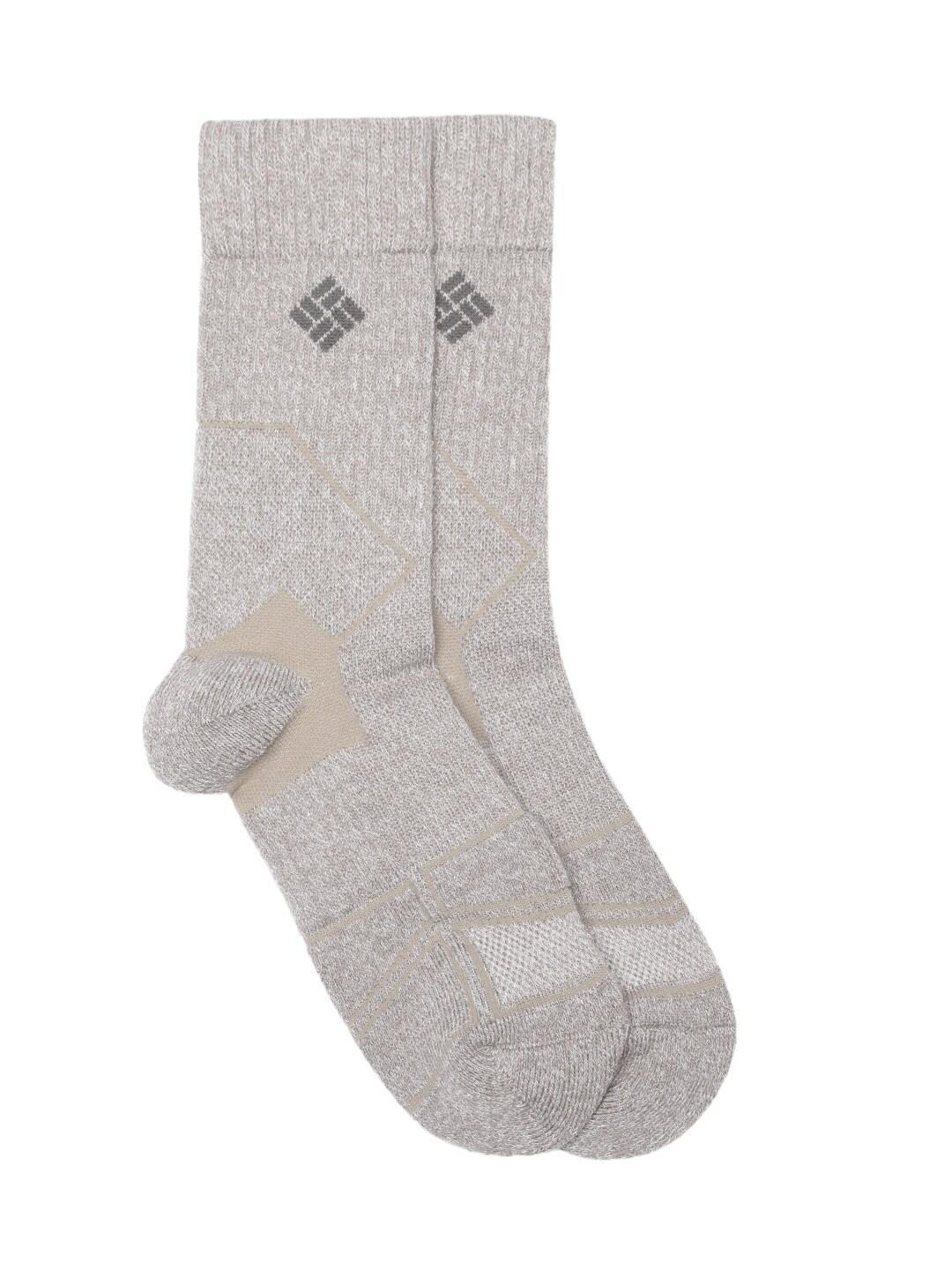 Columbia Unisex Khaki SOCKS UX 1P HIK CRW-MD WT-SML (1 Pair) (Non Returnable)