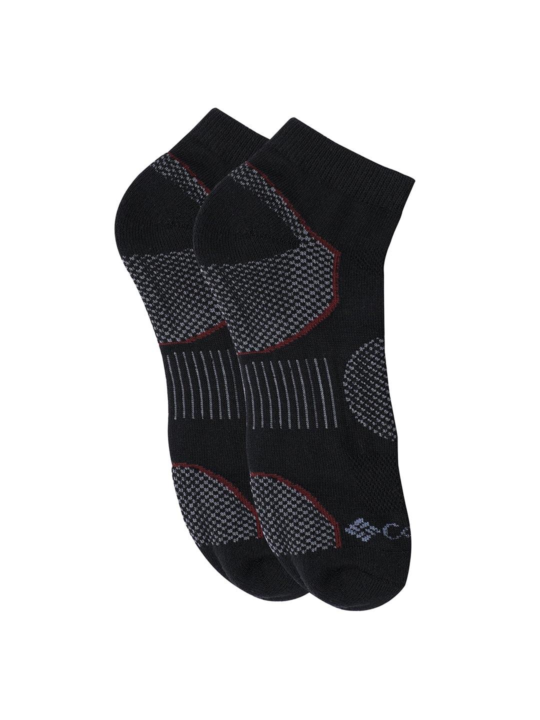 Columbia Men Black SOCKS MN 2P LOW CUT-BAL PT (2 Pairs) (Non Returnable)