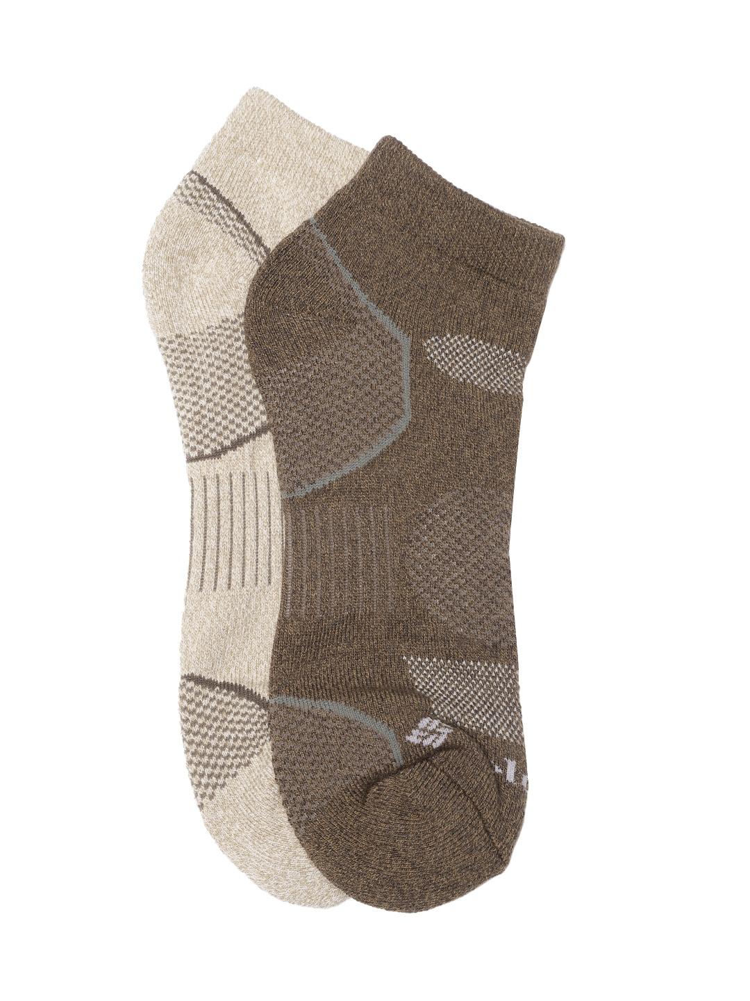 Columbia Men Brown SOCKS MN2P LOW CUT-BALPT (2 Pairs) (Non Returnable)