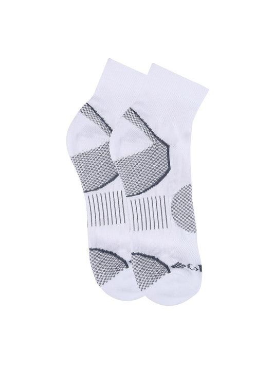 Columbia Men White SOCKS MN 2P QUARTER-BALNCE PT (2 Pairs)