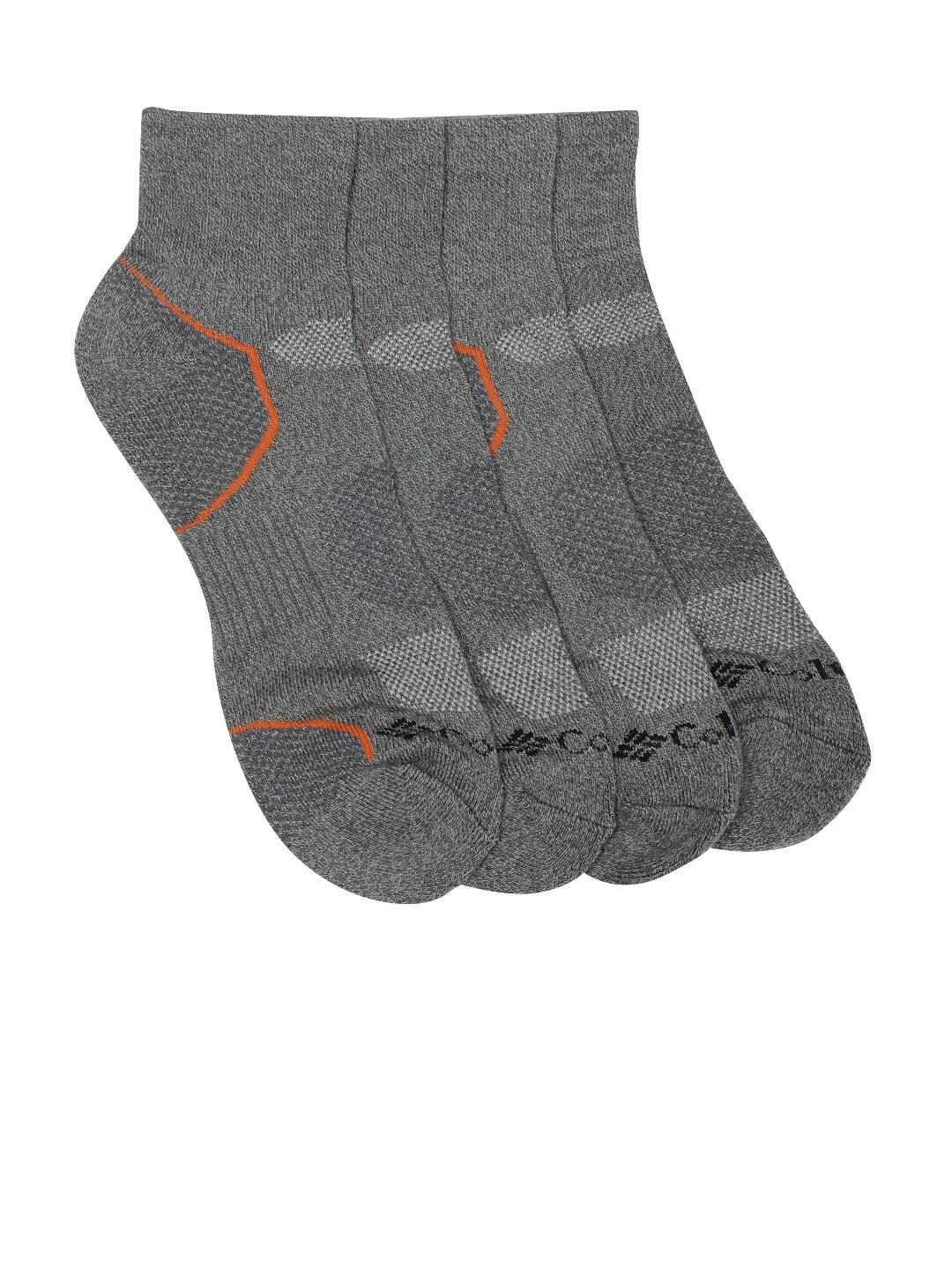 Columbia Unisex Grey SOCKS MN 2P QUARTER-BALNCE PT (2 Pairs)