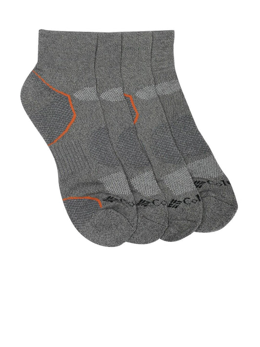 Columbia Unisex Grey SOCKS MN 2P QUARTER-BALNCE PT (2 Pairs)