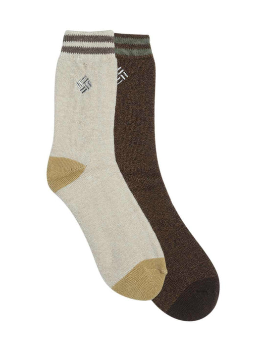 Columbia Men Brown Midweight Thermal (2 Pairs)