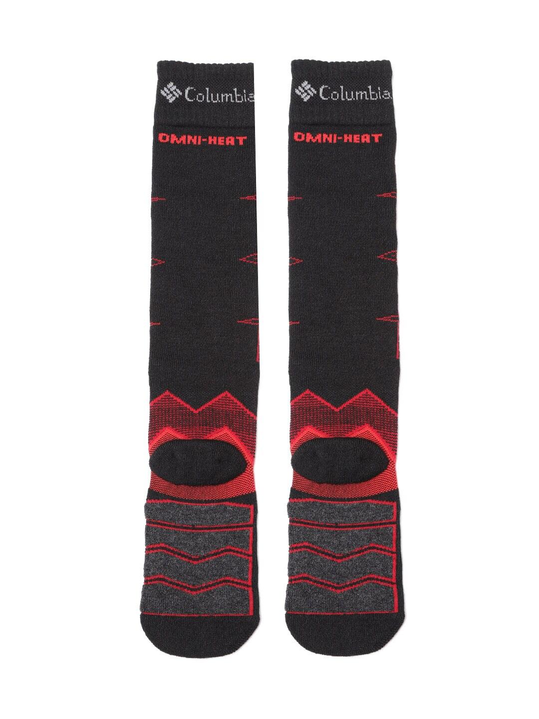Columbia Unisex Black SOCKS UX 1PR OMNI SKI-OPT-MED (1 Pair) (Non Returnable)