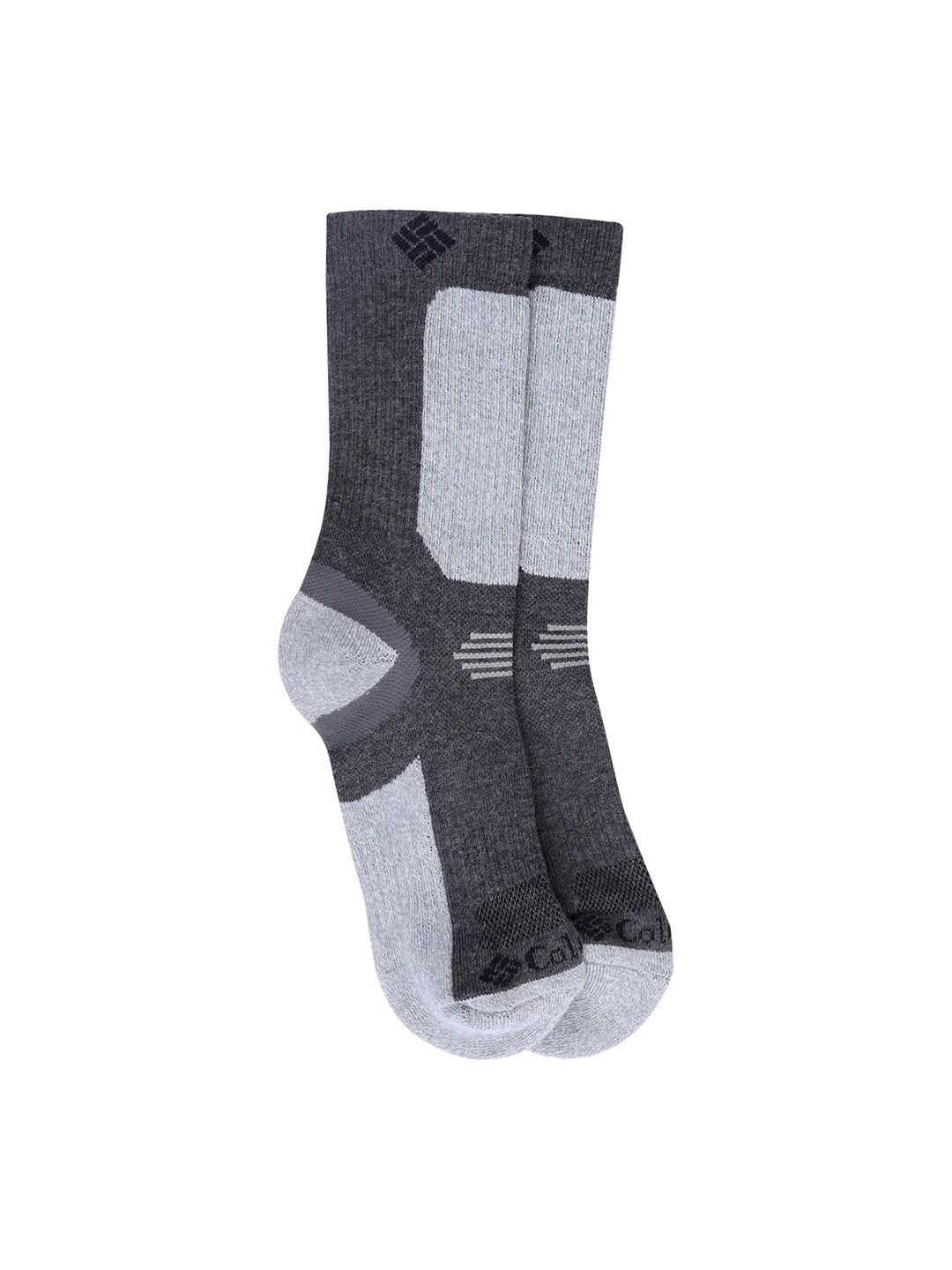 Columbia Unisex Grey SOCKS UX 1P HK-LTCROPCREW-SML (1 Pair) (Non Returnable)