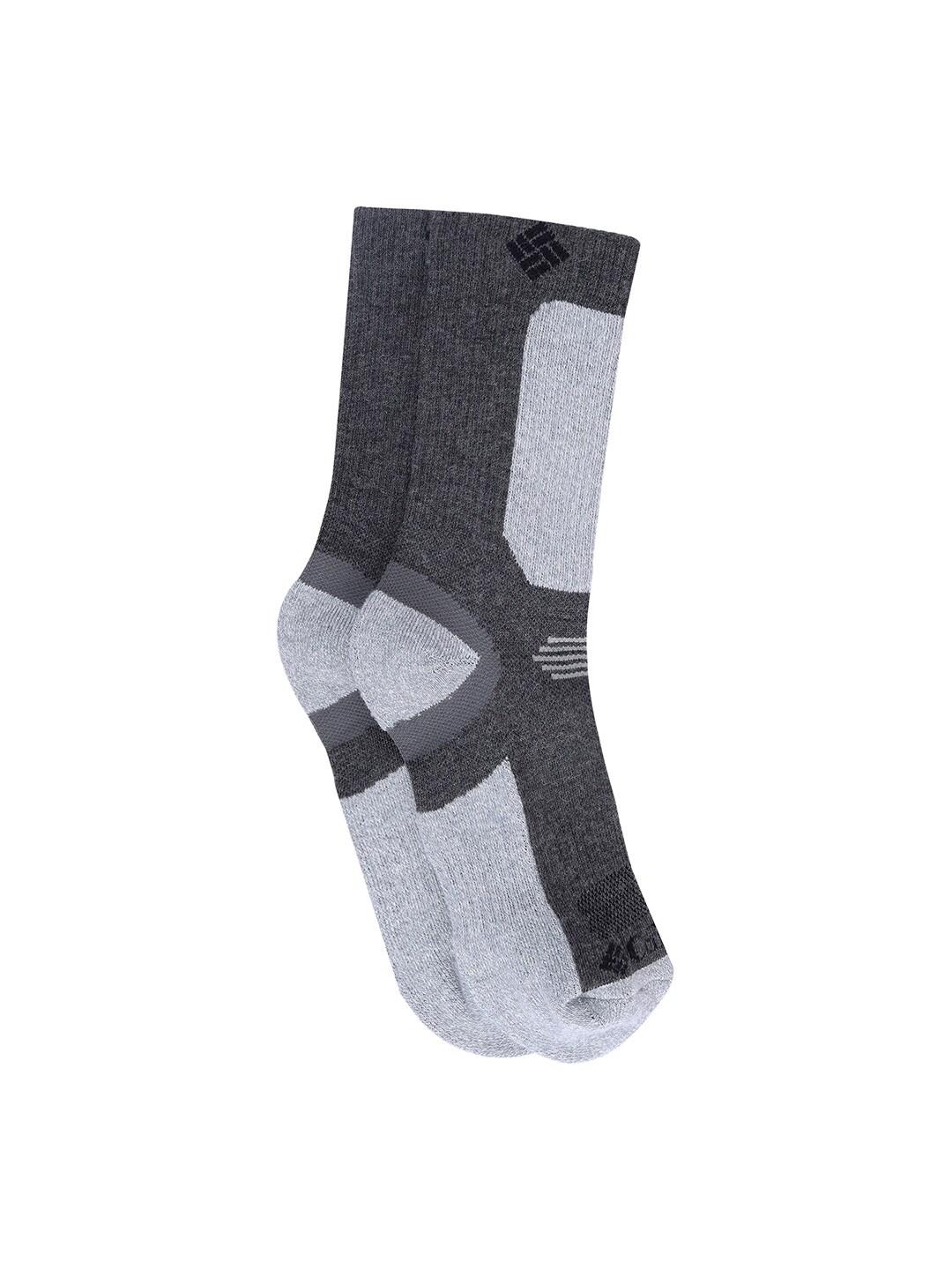 Columbia Unisex Grey SOCKS UX 1P HK-LTCROPCREW-SML (1 Pair) (Non Returnable)