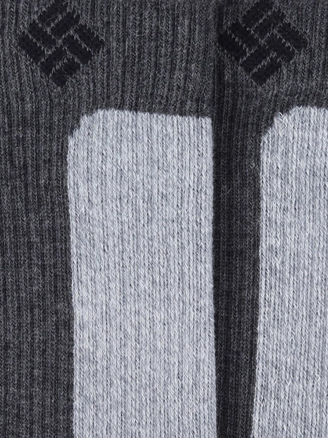 Columbia Unisex Grey SOCKS UX 1P HK-LTCROPCREW-SML (1 Pair) (Non Returnable)