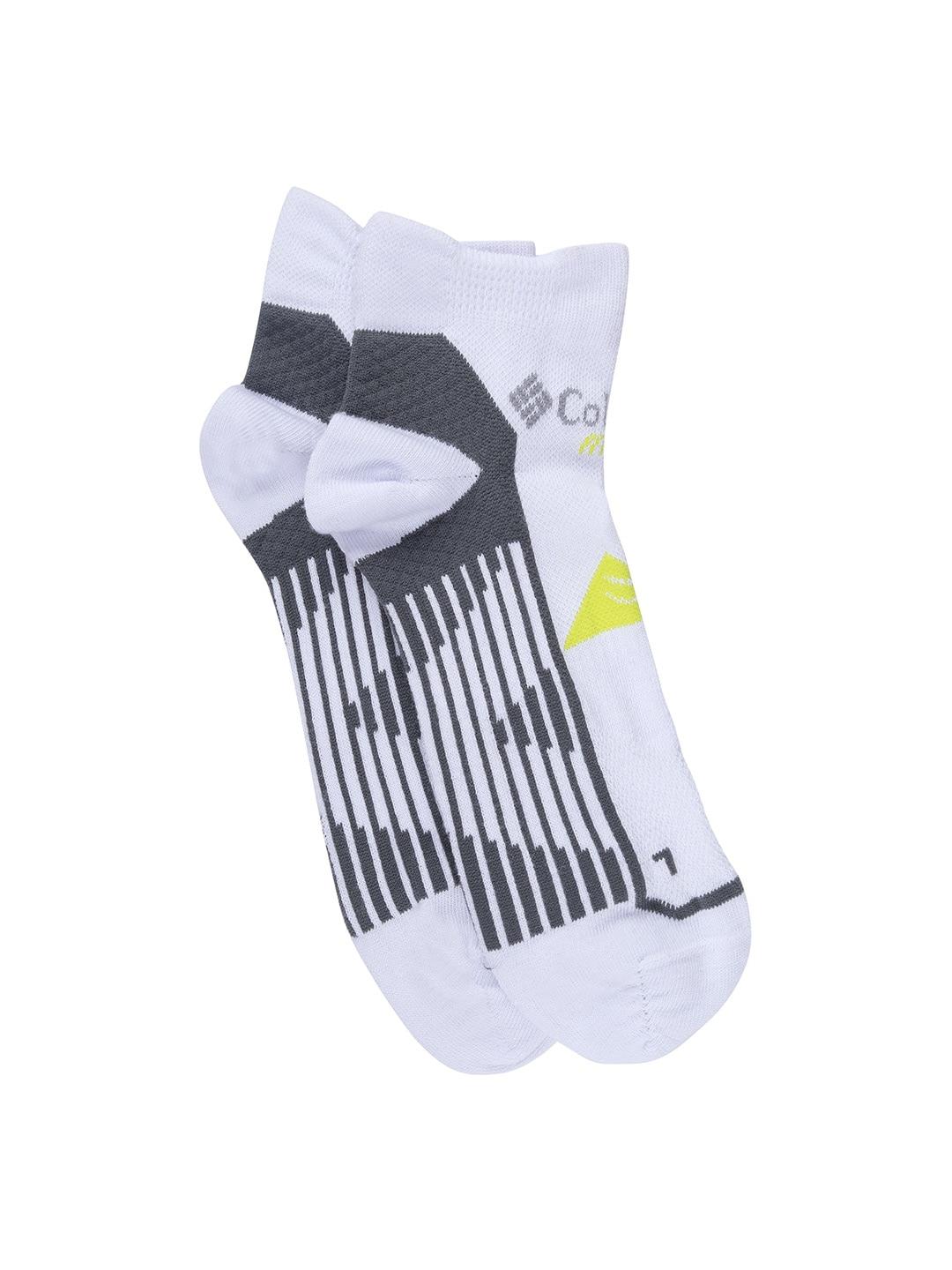 Columbia Unisex White SOCKS UX 1P SML-RUN LC-OPTICAL (1 Pair) (Non Returnable)