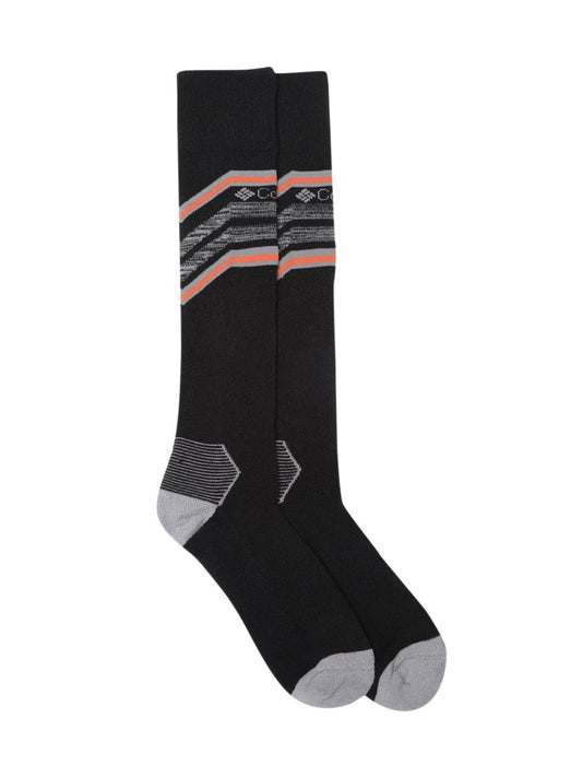 Columbia Unisex Black SOCKS UX 1P SKI OTC-SNOWDRF/M (1 Pair) (Non Returnable)