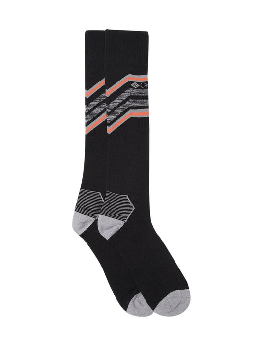 Columbia Unisex Black SOCKS UX 1P SKI OTC-SNOWDRF/M (1 Pair) (Non Returnable)