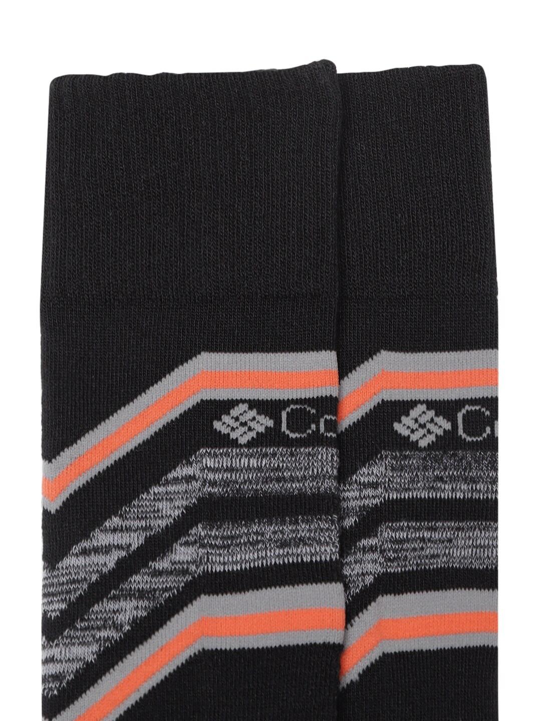 Columbia Unisex Black SOCKS UX 1P SKI OTC-SNOWDRF/M (1 Pair) (Non Returnable)