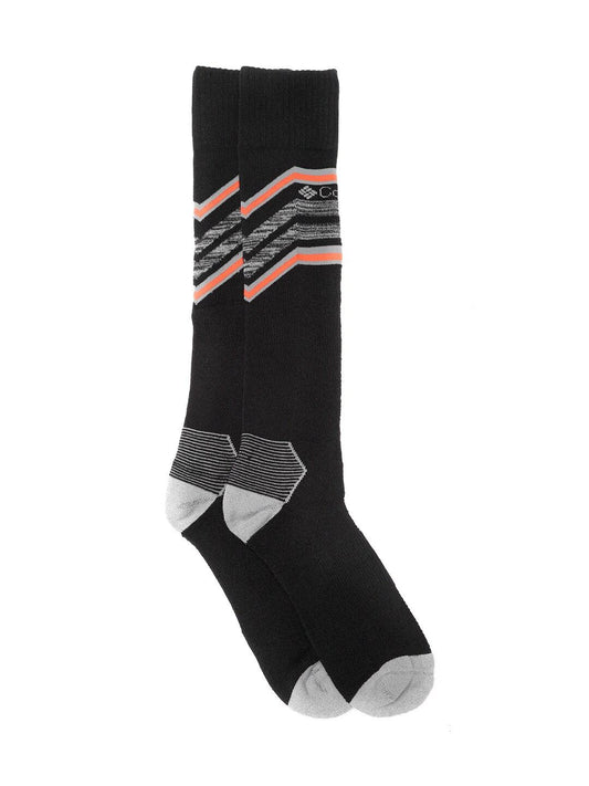 Columbia Unisex Black SOCKS UX 1P SKI OTC-SNOWDRF/L (1 Pair) (Non Returnable)