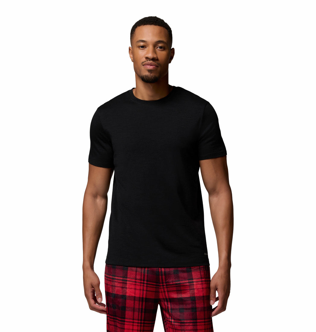 Columbia Men Black Omni-Wick Merino Wool Tshirt