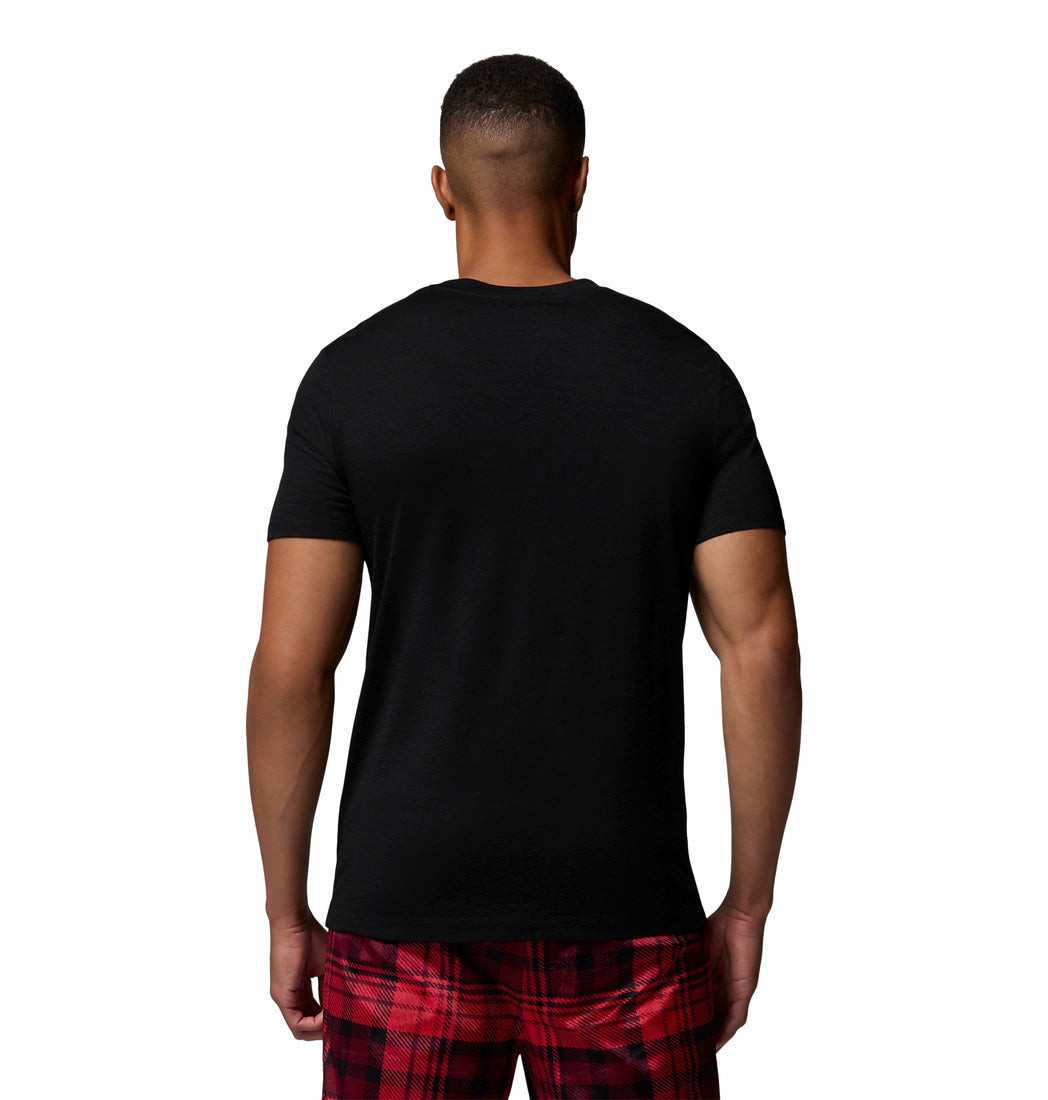 Columbia Men Black Omni-Wick Merino Wool Tshirt