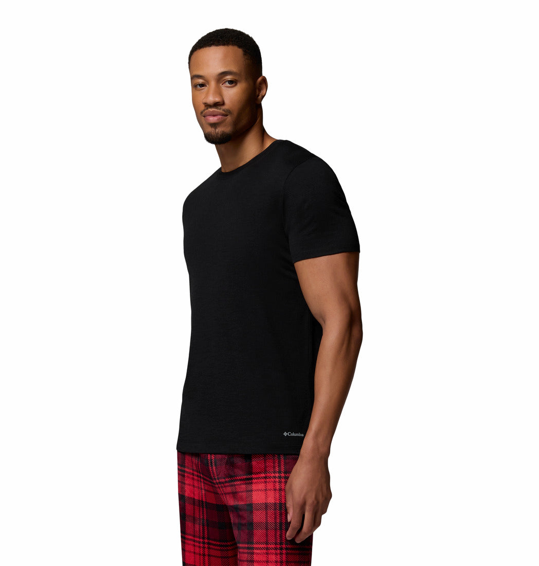 Columbia Men Black Omni-Wick Merino Wool Tshirt