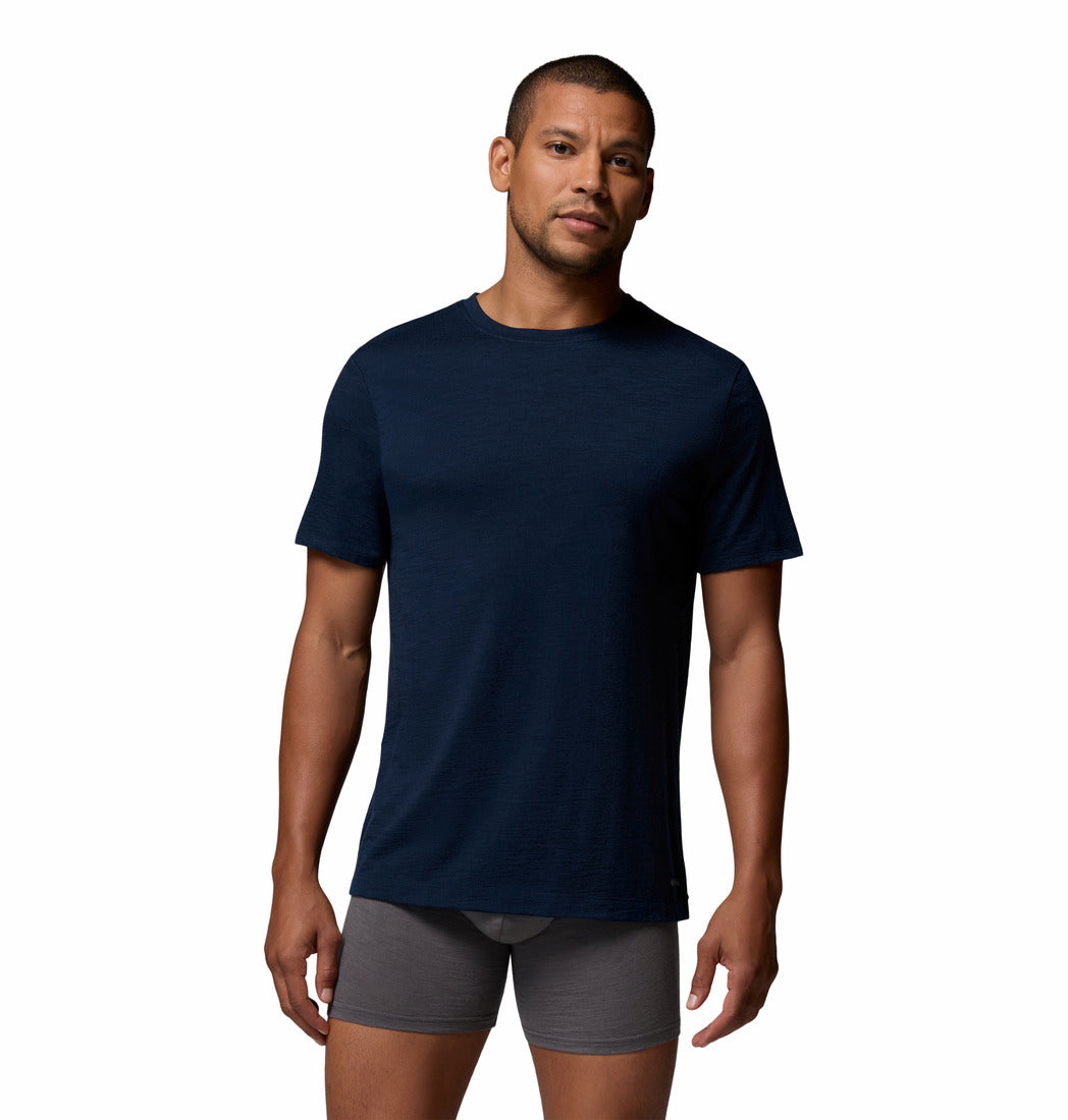 Columbia Men Blue Omni-Wick Merino Wool Tshirt