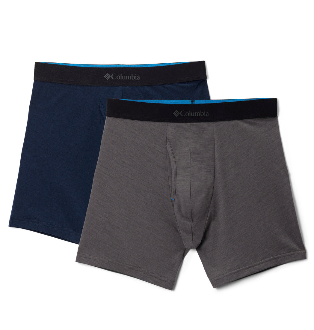 Columbia Men Multi Merino Wool Boxer Brief Pack of 2 (Non Returnable)