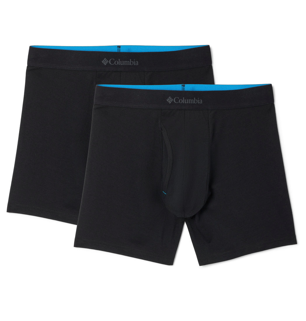 Columbia Men Black Merino Wool Boxer Brief Pack of 2 (Non Returnable)