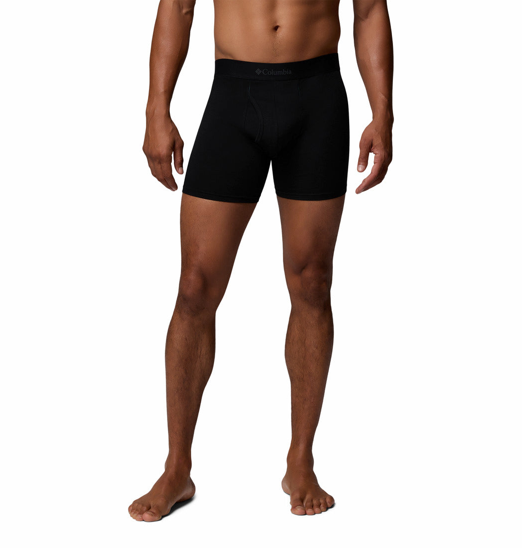 Columbia Men Black Merino Wool Boxer Brief Pack of 2 (Non Returnable)