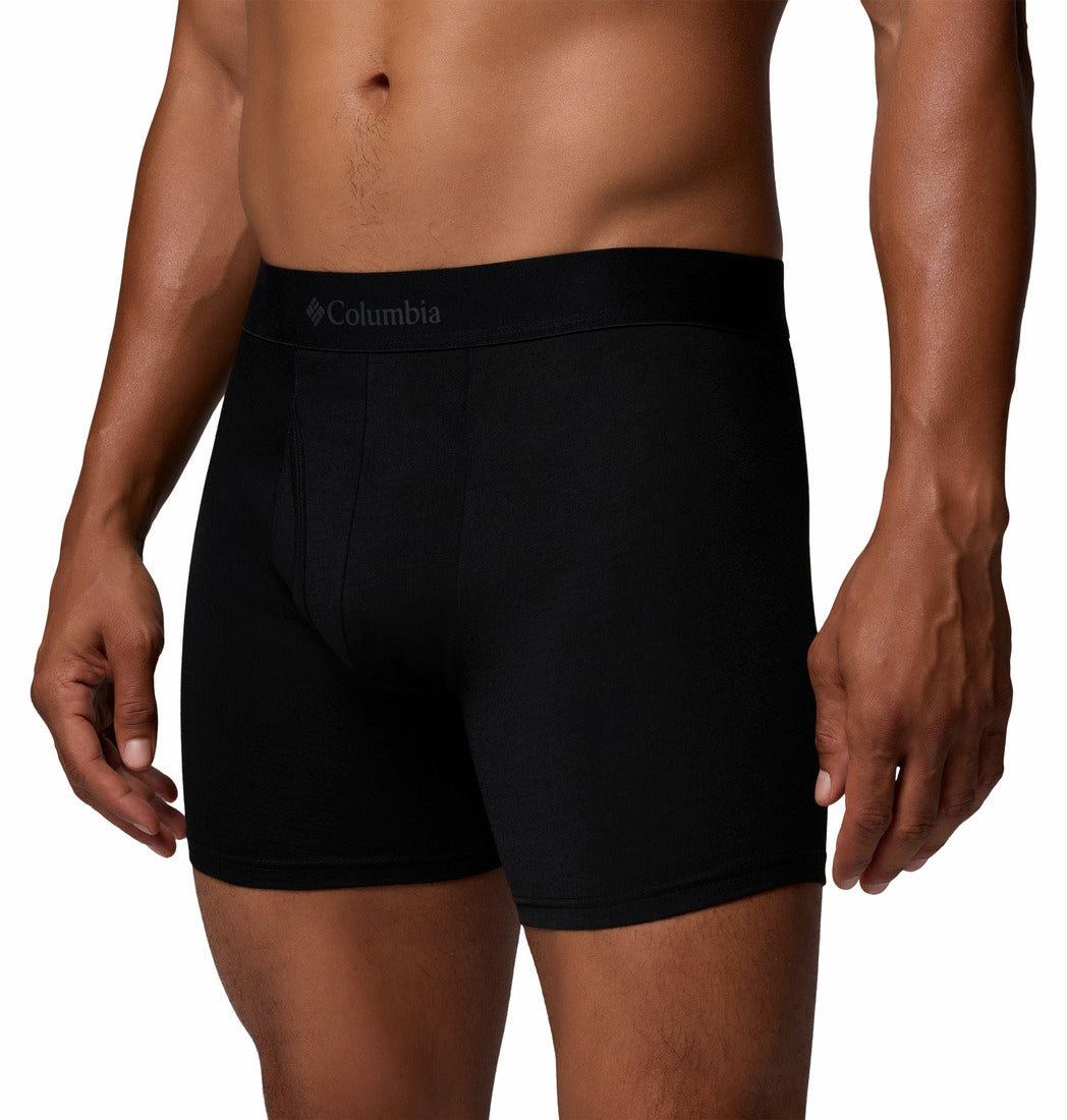 Columbia Men Black Merino Wool Boxer Brief Pack of 2 (Non Returnable)