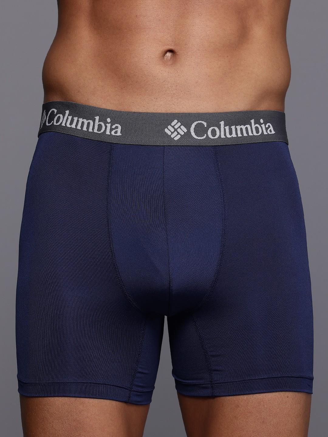 Columbia Men Multi BOXER BRIEF 3PK SOLID-POLYESTER STRETCH (Non Returnable)