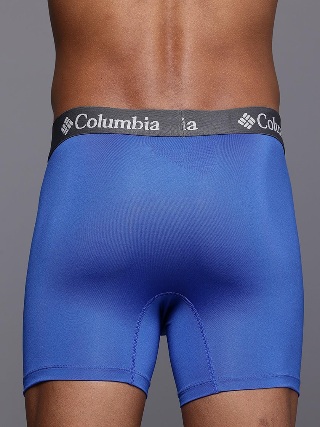 Columbia Men Multi BOXER BRIEF 3PK SOLID-POLYESTER STRETCH (Non Returnable)