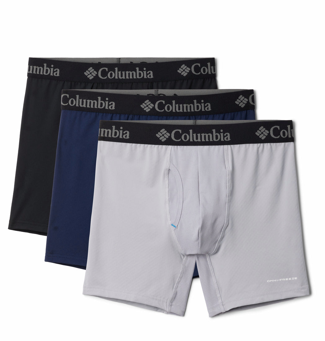 Columbia Men Multi Omni-Freeze Zero Cool Comfort Boxer - Pack of 3 (Non Returnable)