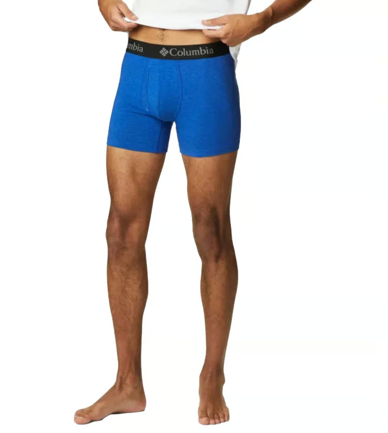 Columbia Men Multi Allover Mesh - Polyester / Stretch 3 Pack Solid Boxer Brief (Non Returnable)