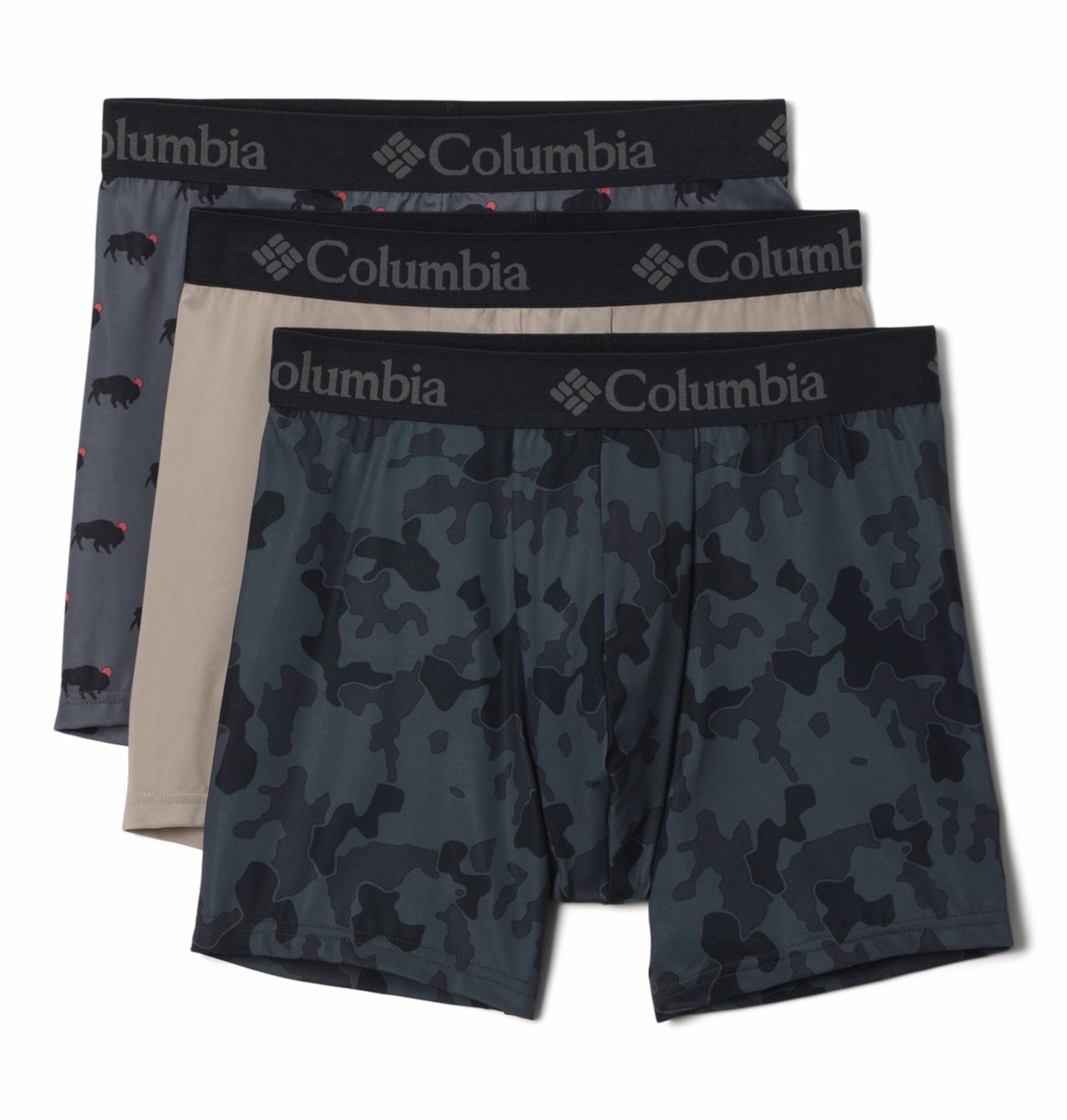 Columbia Multicolor Men Omni-Wick Support Boxer Briefs - Pack of 3 (Non Returnable)