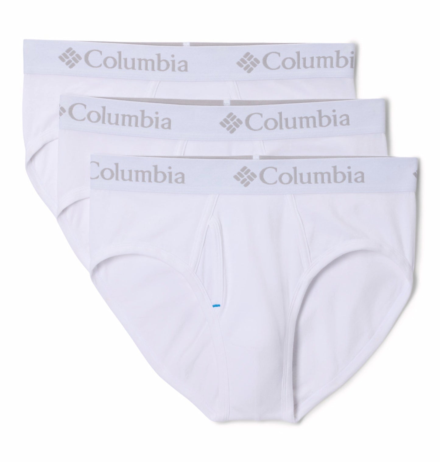 Columbia White Men HeiQ Mint Cotton Stretch Briefs - Pack of 3 (Non Returnable)