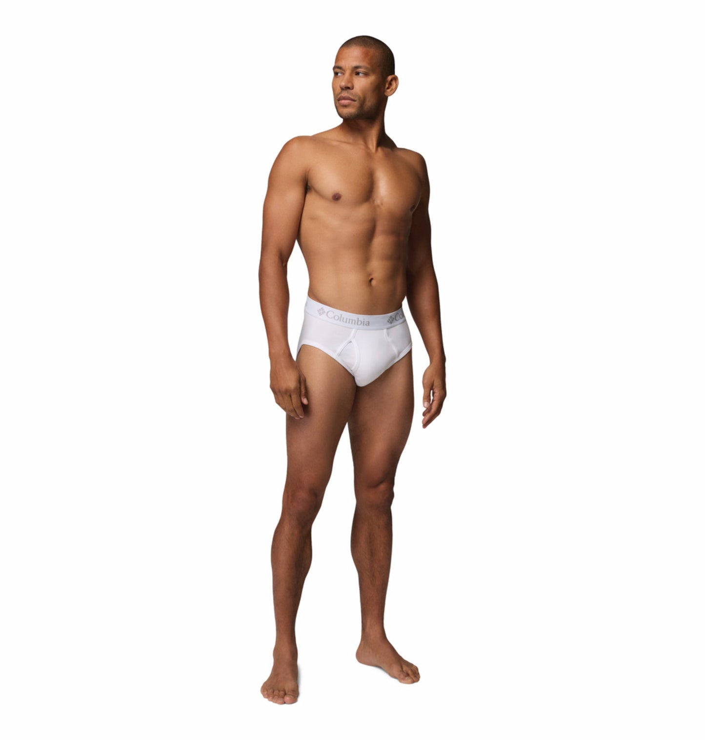 Columbia White Men HeiQ Mint Cotton Stretch Briefs - Pack of 3 (Non Returnable)