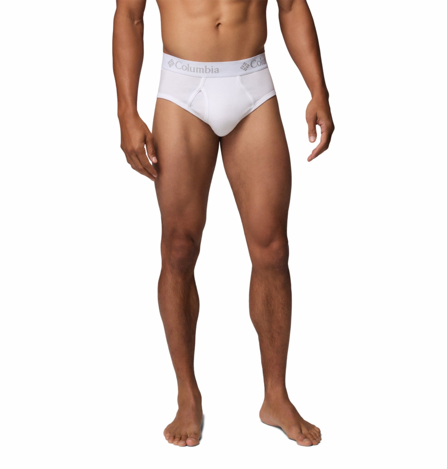 Columbia White Men HeiQ Mint Cotton Stretch Briefs - Pack of 3 (Non Returnable)