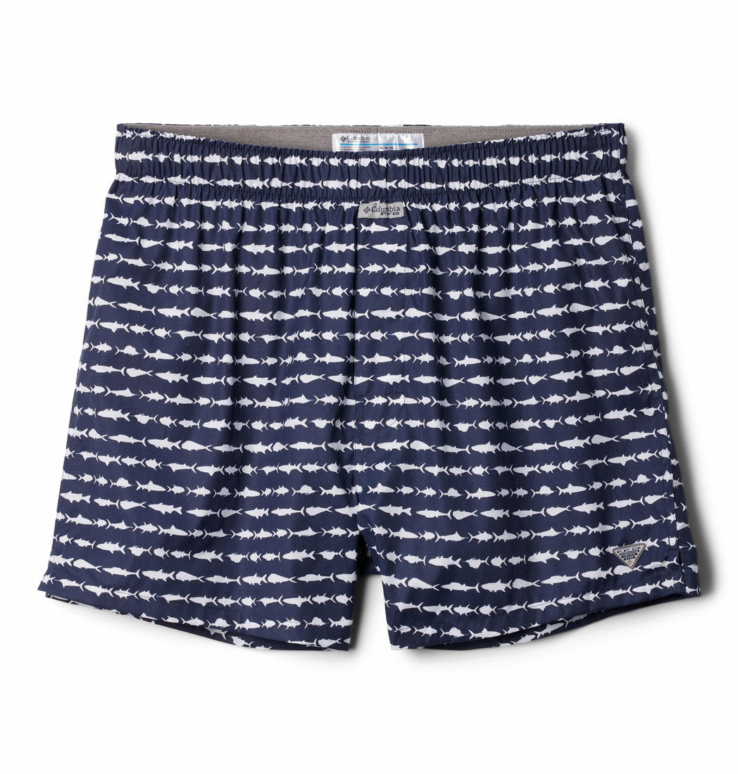 Columbia Men Multicolor PFG Printed Woven Boxer Pack of 3