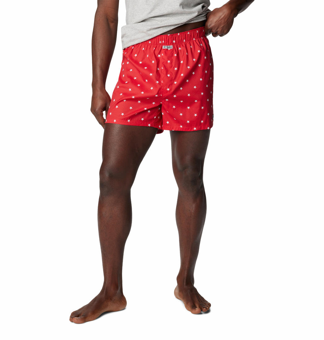 Columbia Men Multicolor PFG Printed Woven Boxer Pack of 3