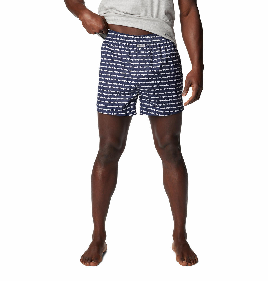 Columbia Men Multicolor PFG Printed Woven Boxer Pack of 3