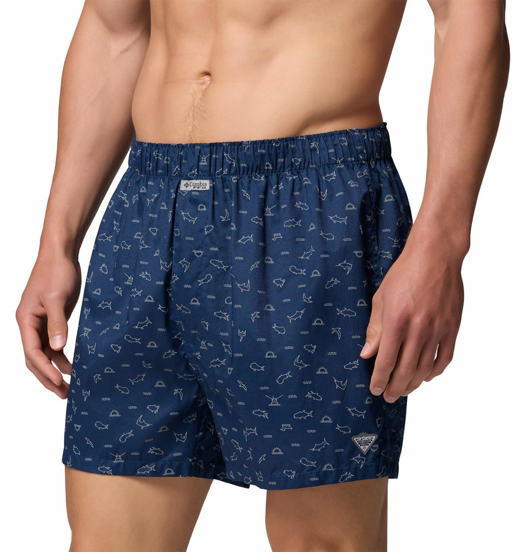 Columbia Men Multi PFG Printed Woven Boxer (Pack of 3)