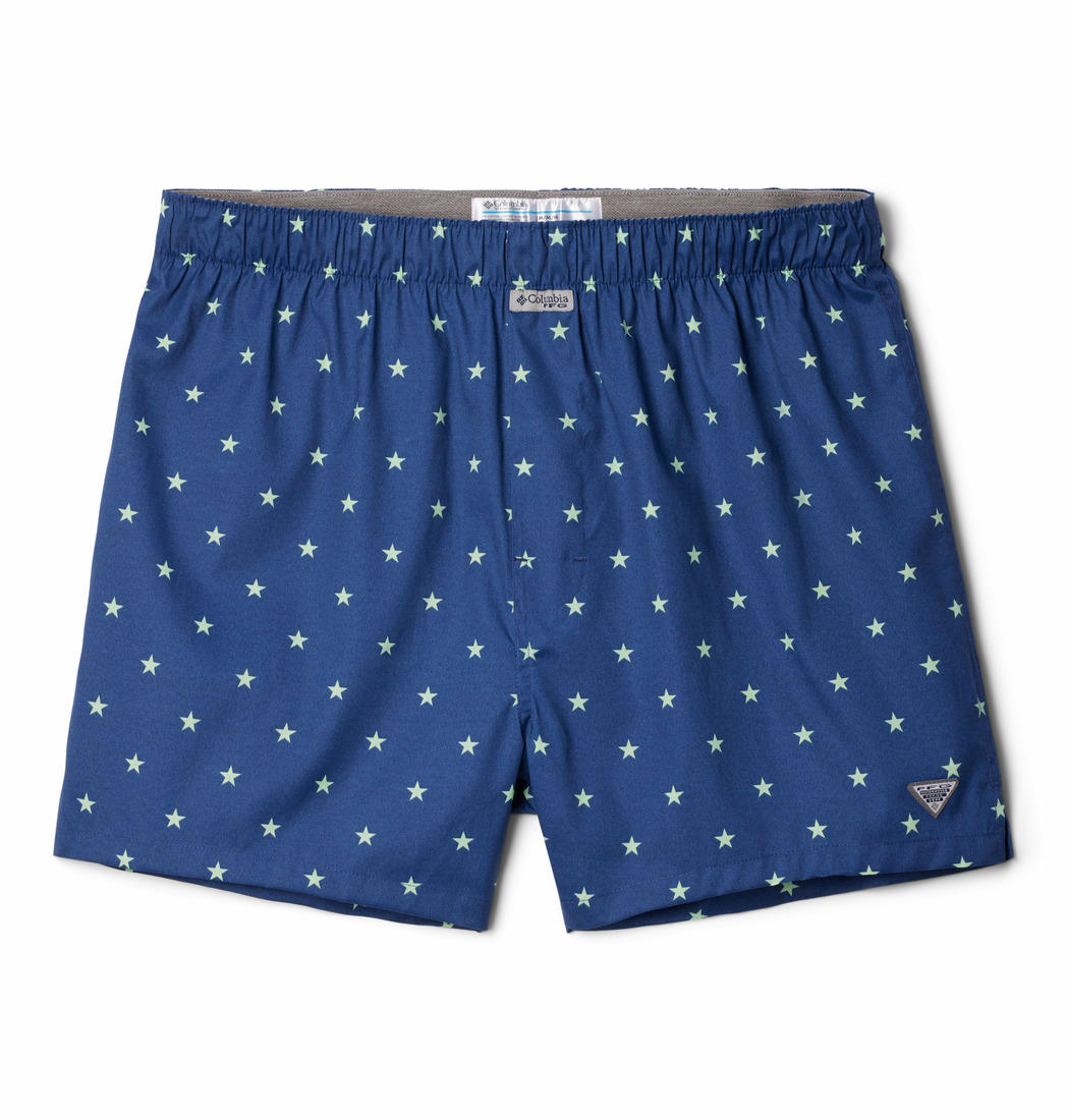 Columbia Men Multicolor PFG Printed Woven Boxer Pack of 3