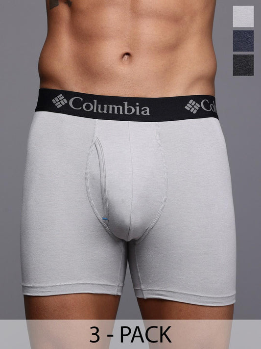 Columbia Men Na Performance Cotton / Stretch 3 Pack Solid Boxer Brief