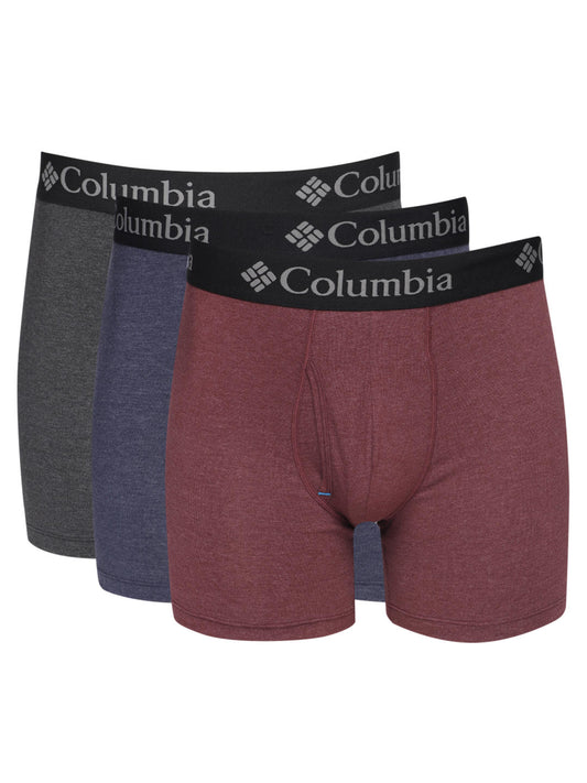Columbia Men Na Performance Cotton / Stretch 3 Pack Solid Boxer Brief