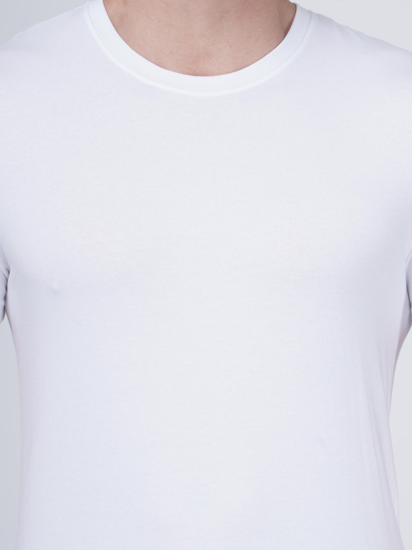 Columbia Men White 100% Pure Cotton Crew-Neck Classic Fit T-Shirt (Pack of 3) (Non Returnable)