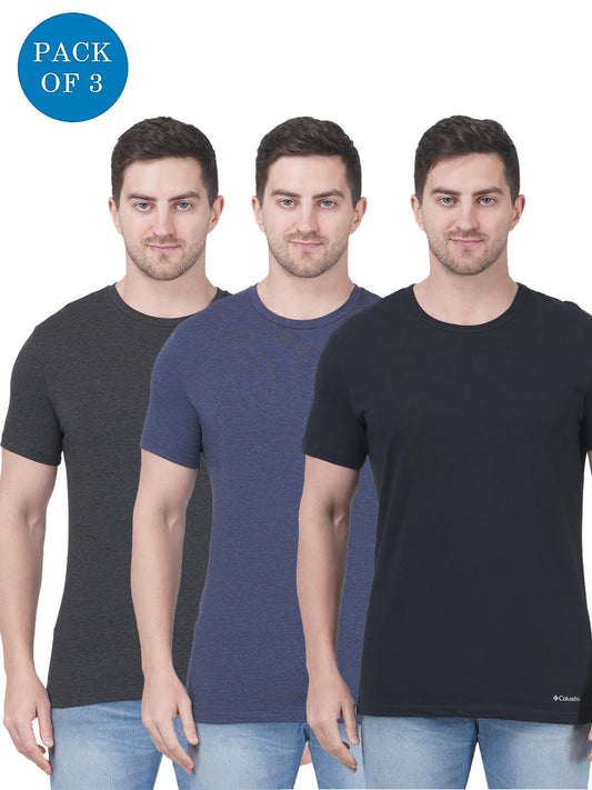 Columbia Men Na Cotton / Stretch Crew-Neck Tee 3 Pack Solid