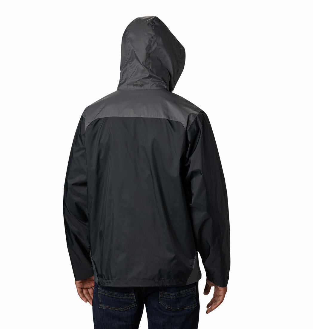 Columbia Men Black Omni-Shield Glennaker Lake Hooded Water Repellent Jacket