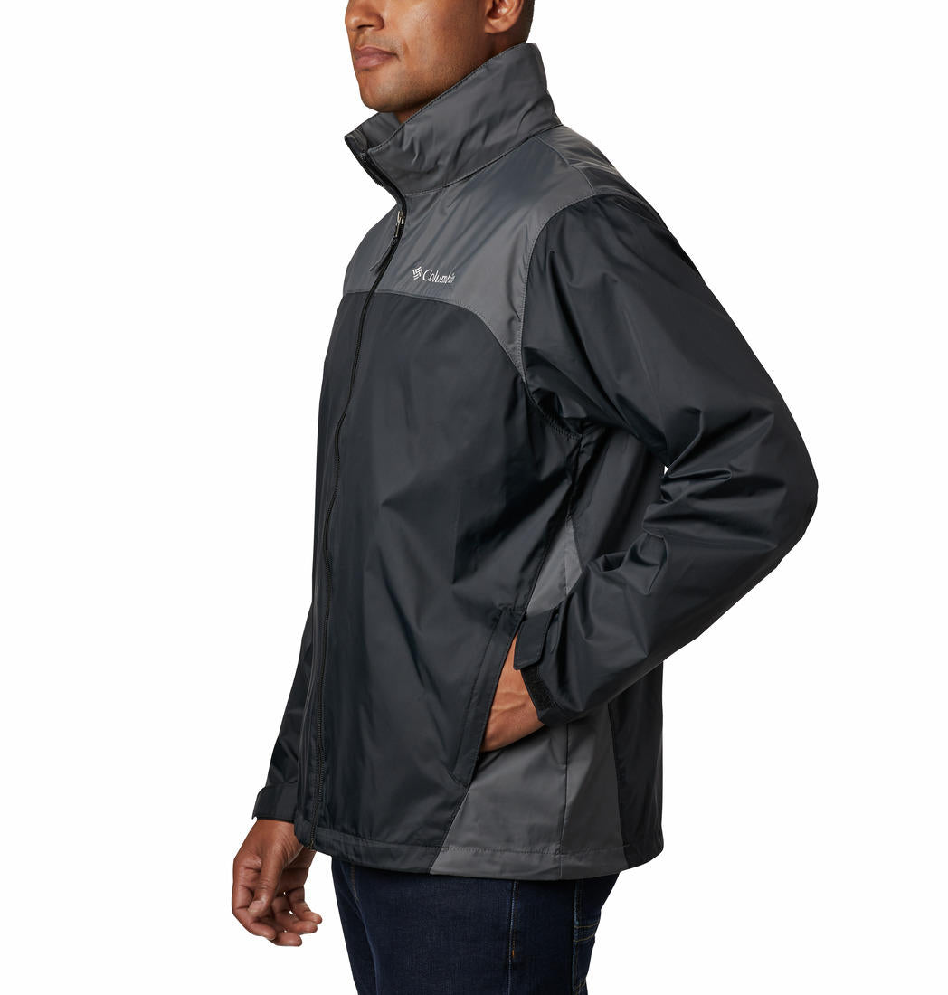 Columbia Men Black Omni-Shield Glennaker Lake Hooded Water Repellent Jacket
